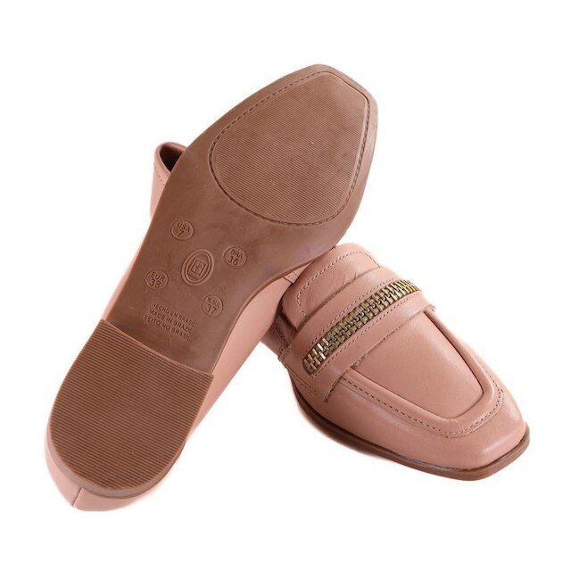 Sapato Loafer Feminino Bottero em Couro Brown