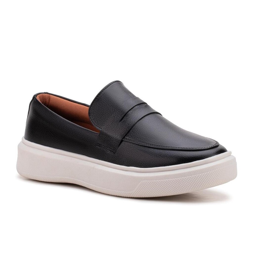 Sapato Loafer Masculino Mocassim Couro Casual Comfort Luxo