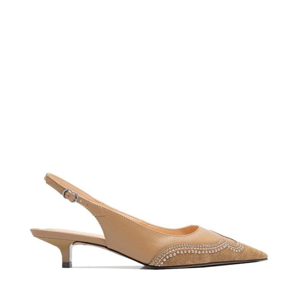 Sapato Luiza Barcelos Scarpin Slingback Aplicações Brilho