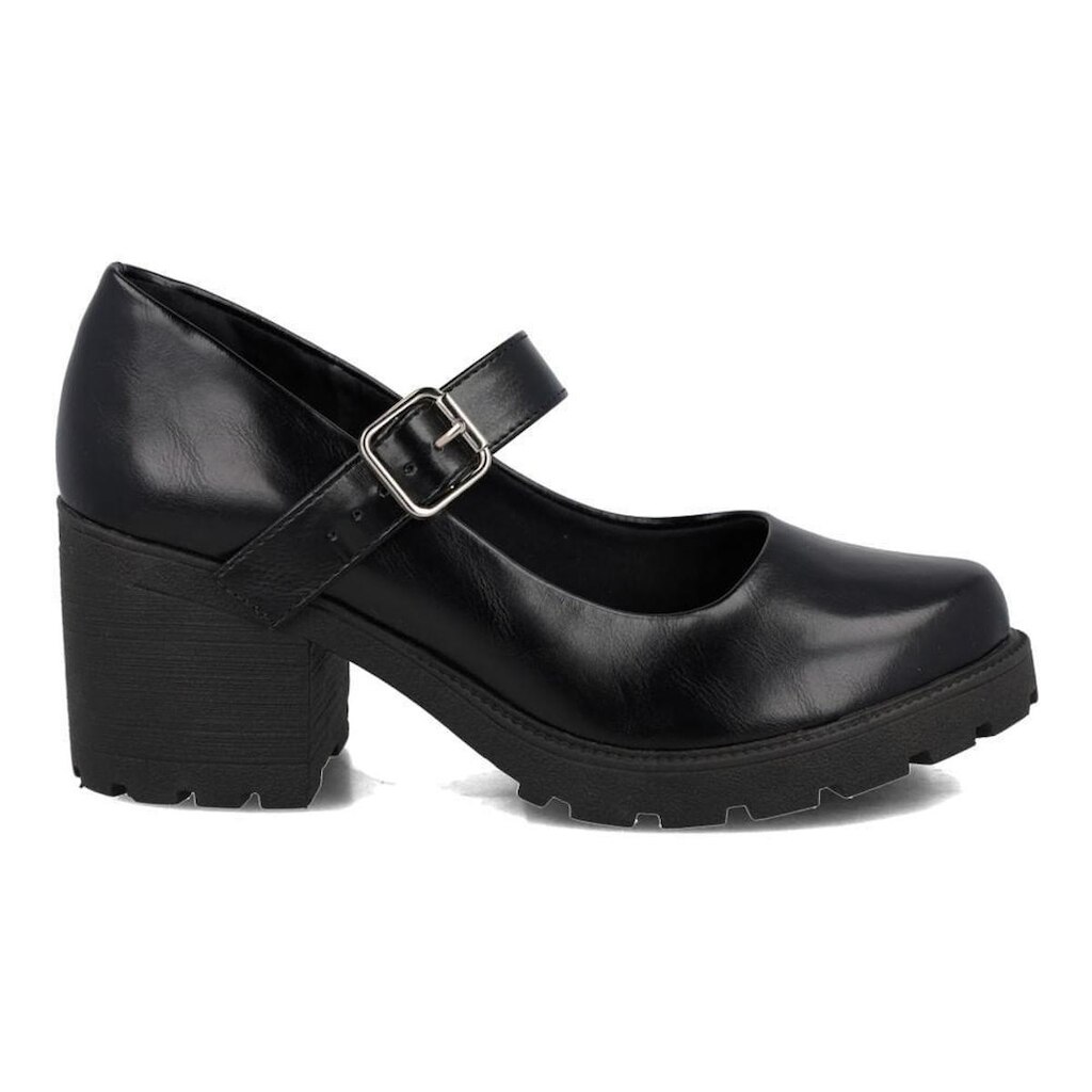 Sapato Mary Jane Feminino M Shuz Tratorado Salto Bloco