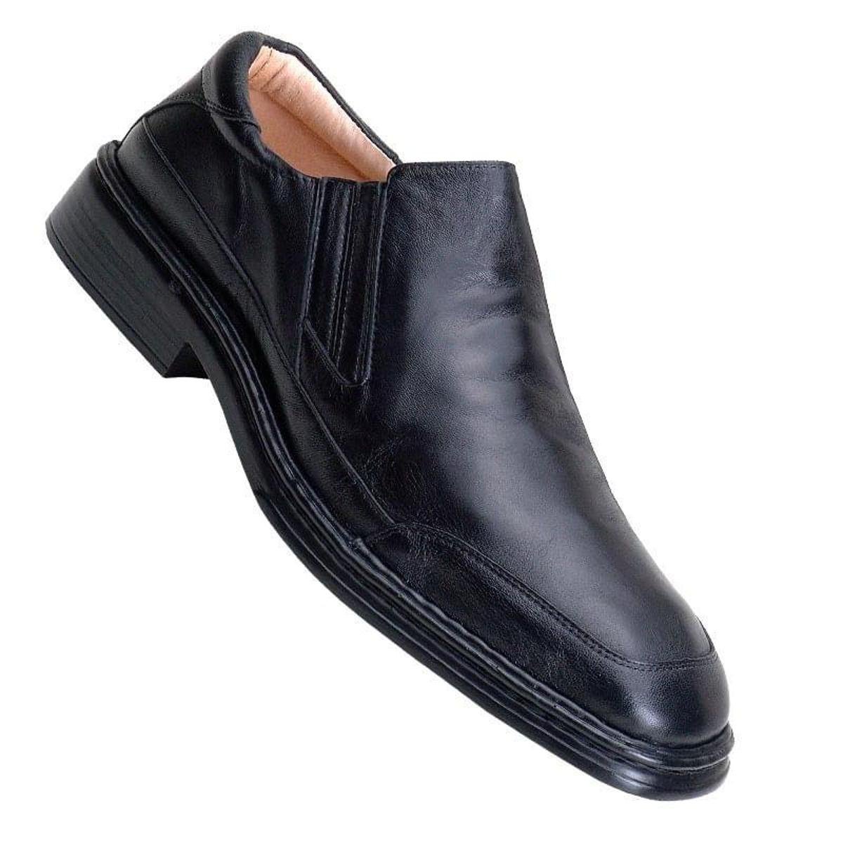 Sapato Masculino 903 Numeração Especial Comfort Doctor Shoes - Preto |  Zattini