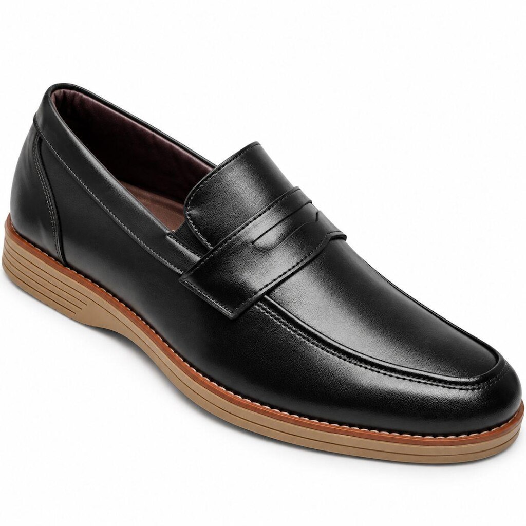 Sapato Masculino Bertelli Mocassim Preto Solado Gel 47001