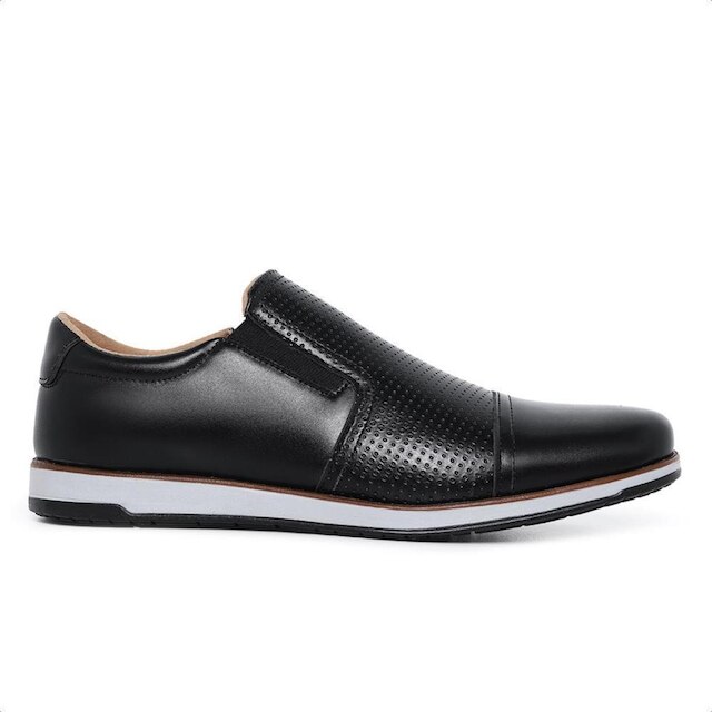 Sapato Masculino Casual Com Elástico Moderno Dia a Dia