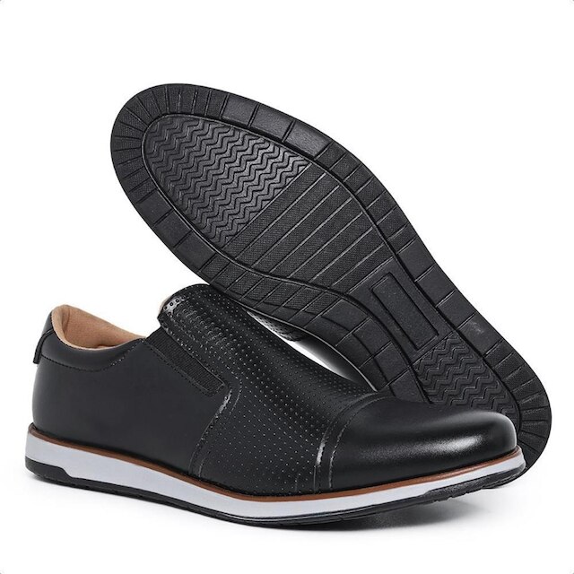 Sapato Masculino Casual Com Elástico Moderno Dia a Dia