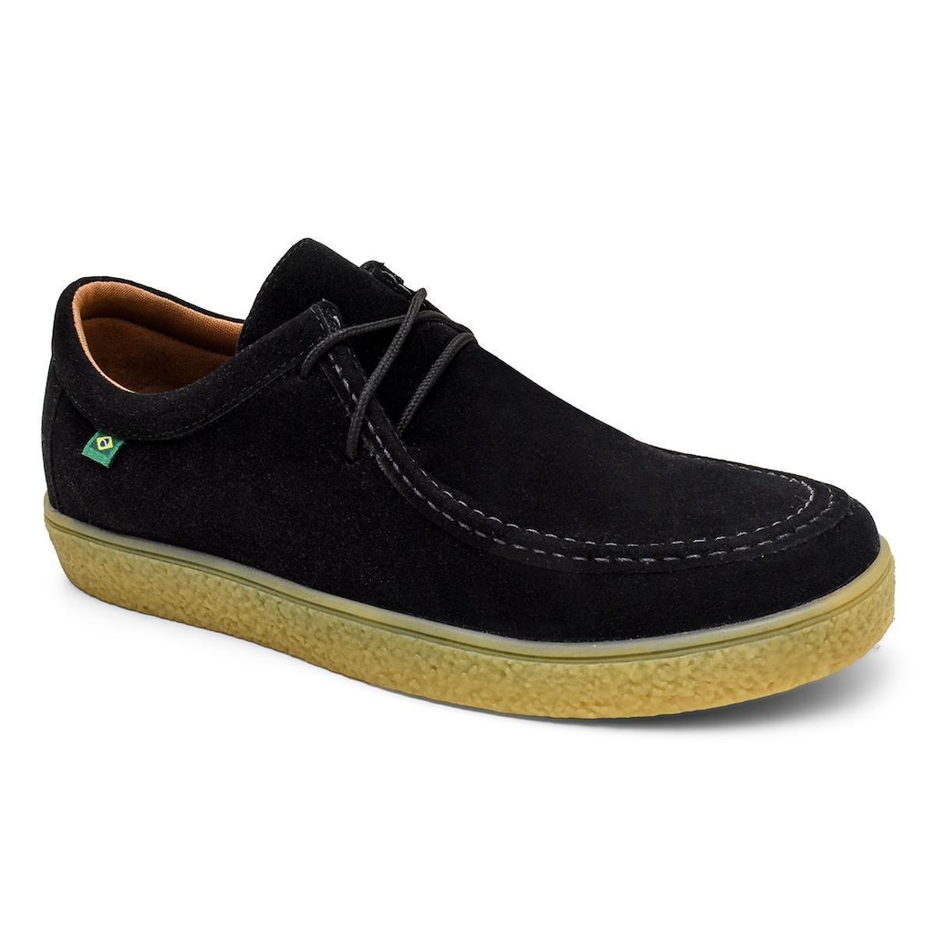 Sapato Masculino Casual Couro Sintético Confortável