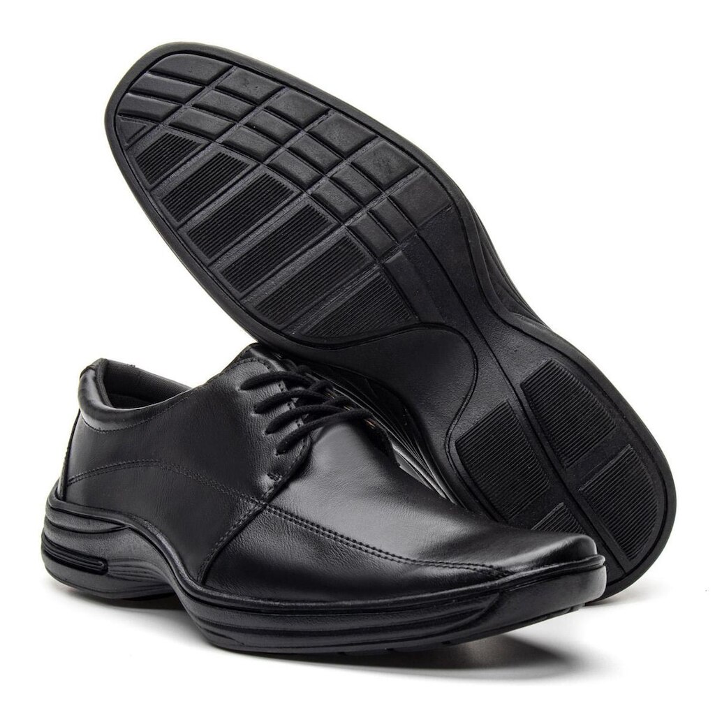 Sapato Masculino Comfort Com Bico Qadrado Ideal para o Dia A Dia
