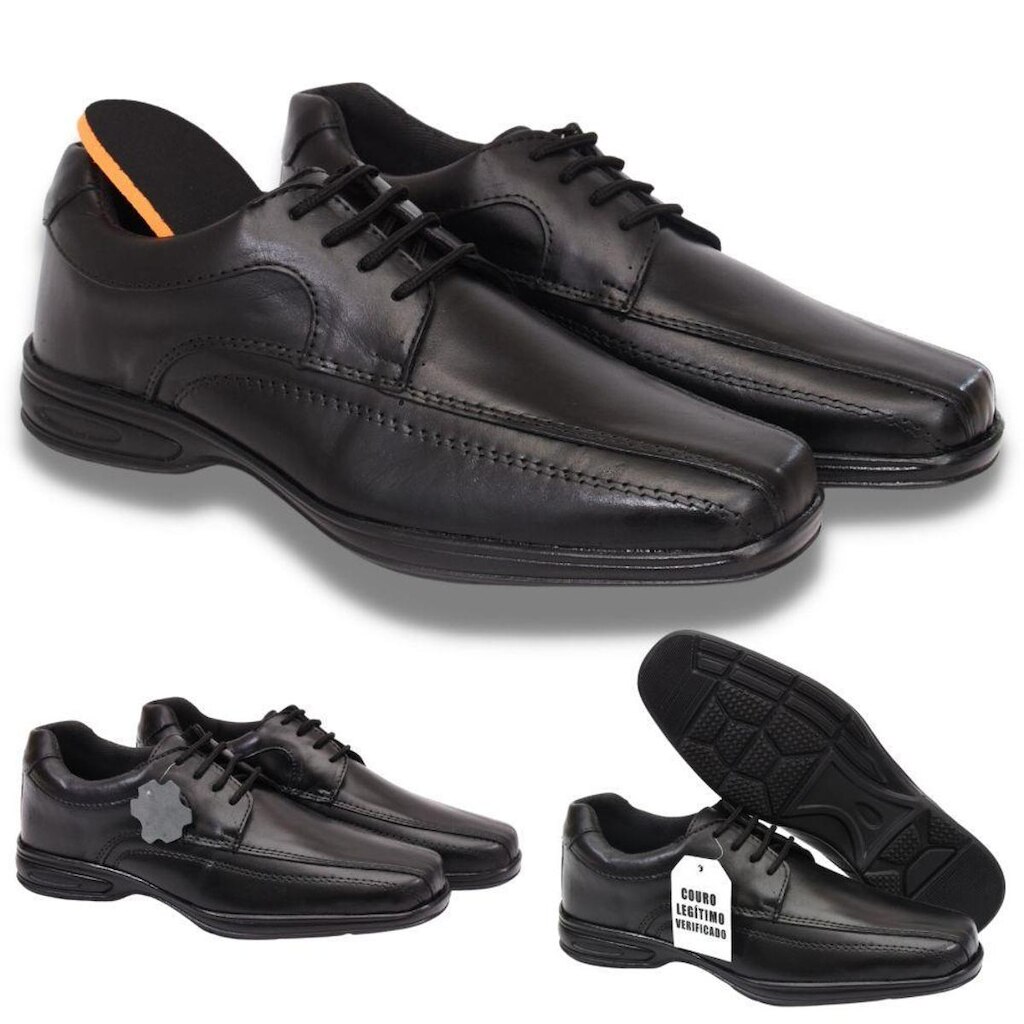 Sapato Masculino Couro Legitimo Macio Confortável Elegante