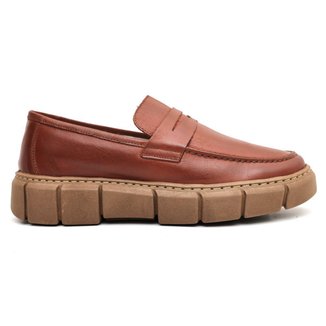 Sapato Masculino de Couro Slip On Lofer Premium 2301 Cor:;Tamanho:41