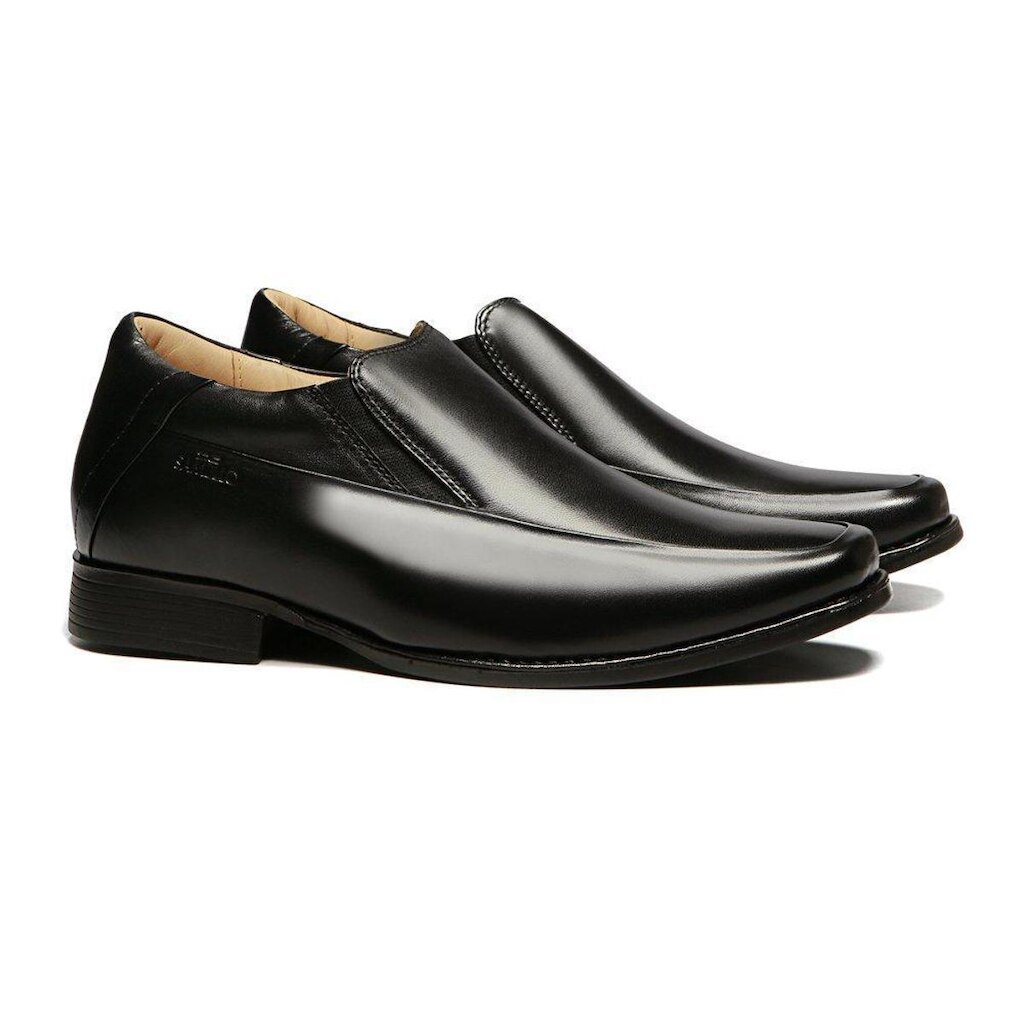 Sapato Masculino Elevator Mestico Columbres Preto Samello