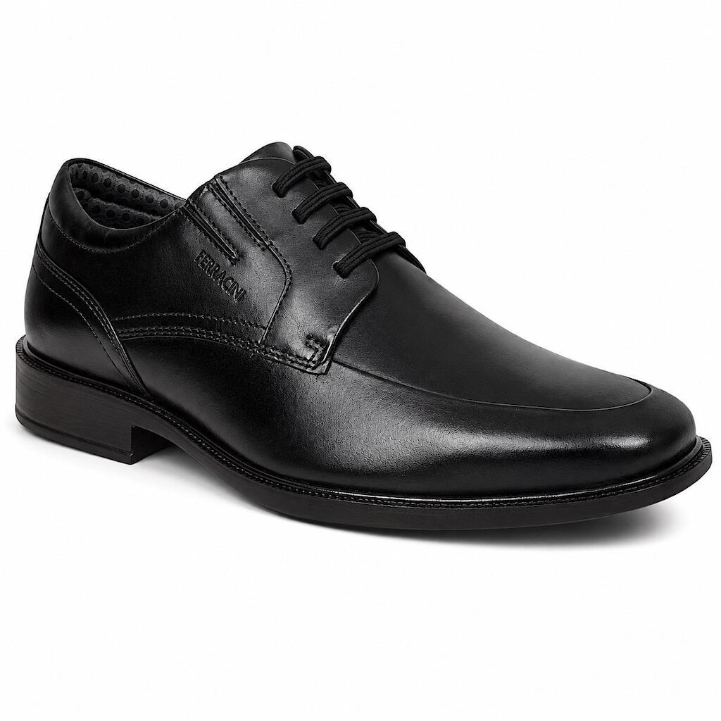 Sapato Masculino Ferracini Paris Derby 6869-703G Couro Preto