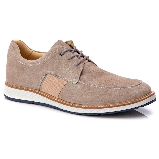 Sapato Masculino Loafer Elite Couro Premium Camurça