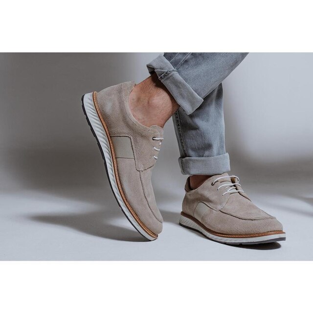 Sapato Masculino Loafer Elite Couro Premium Camurça