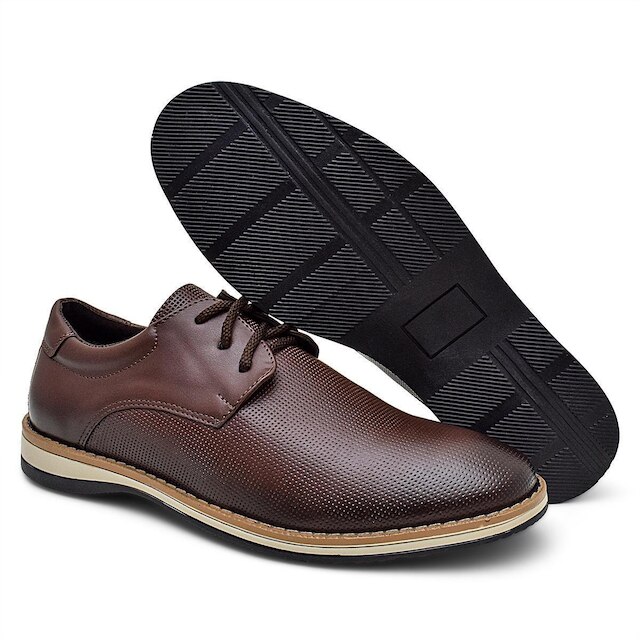Sapato Masculino Oxford Derby Casual Confortável