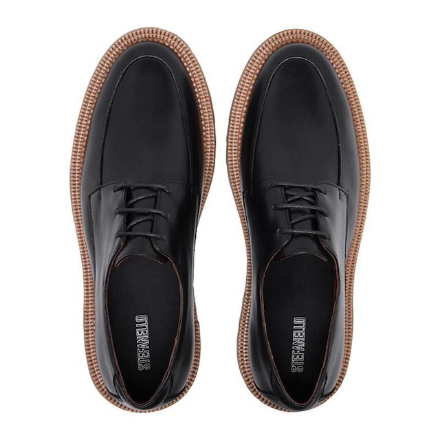 Sapato Masculino Oxford Derby Tratorado Couro Premium 017
