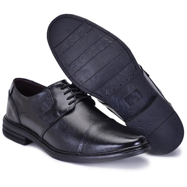 Sapato Masculino Premium Social de Amarrar em Couro Nobre