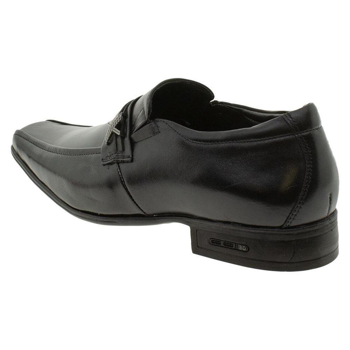 Sapato Masculino Social 3D Executive Jota Pe - 74455 - Preto | Zattini