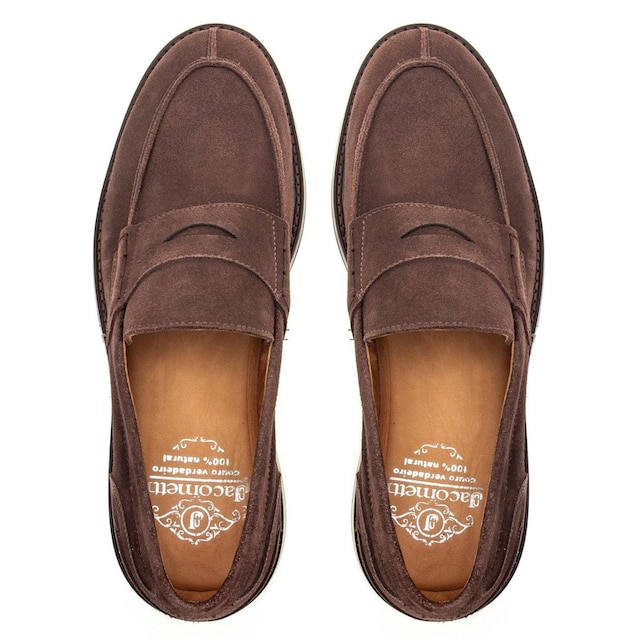 Sapato Masculino Social Couro Loafer Camurça Conforto