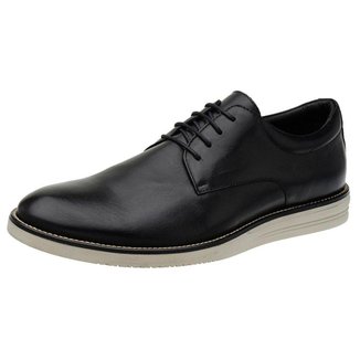 SAPATO MASCULINO SOCIAL ESPORTE COURO 13204 LC KM PRETO