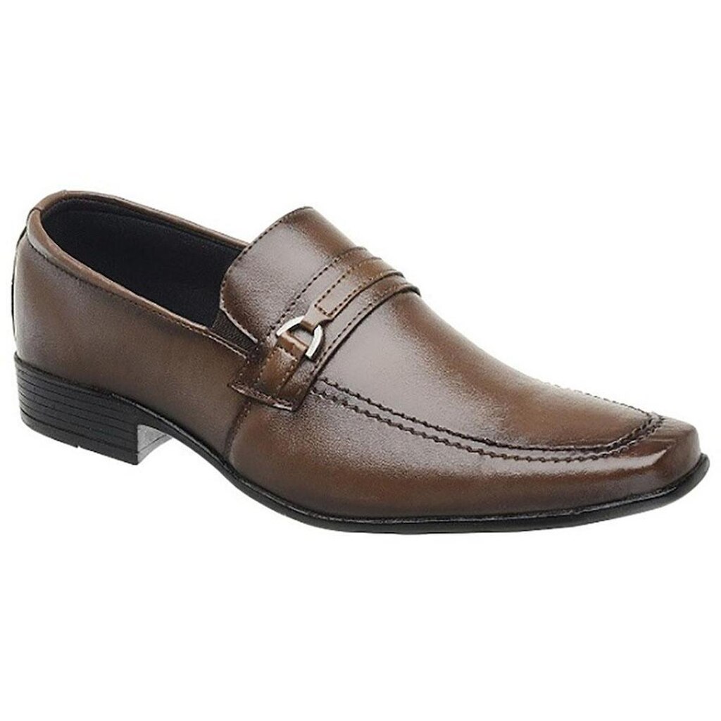 Sapato Masculino Social Fashion Comfort Salto Baixo Moderno Sport Fino