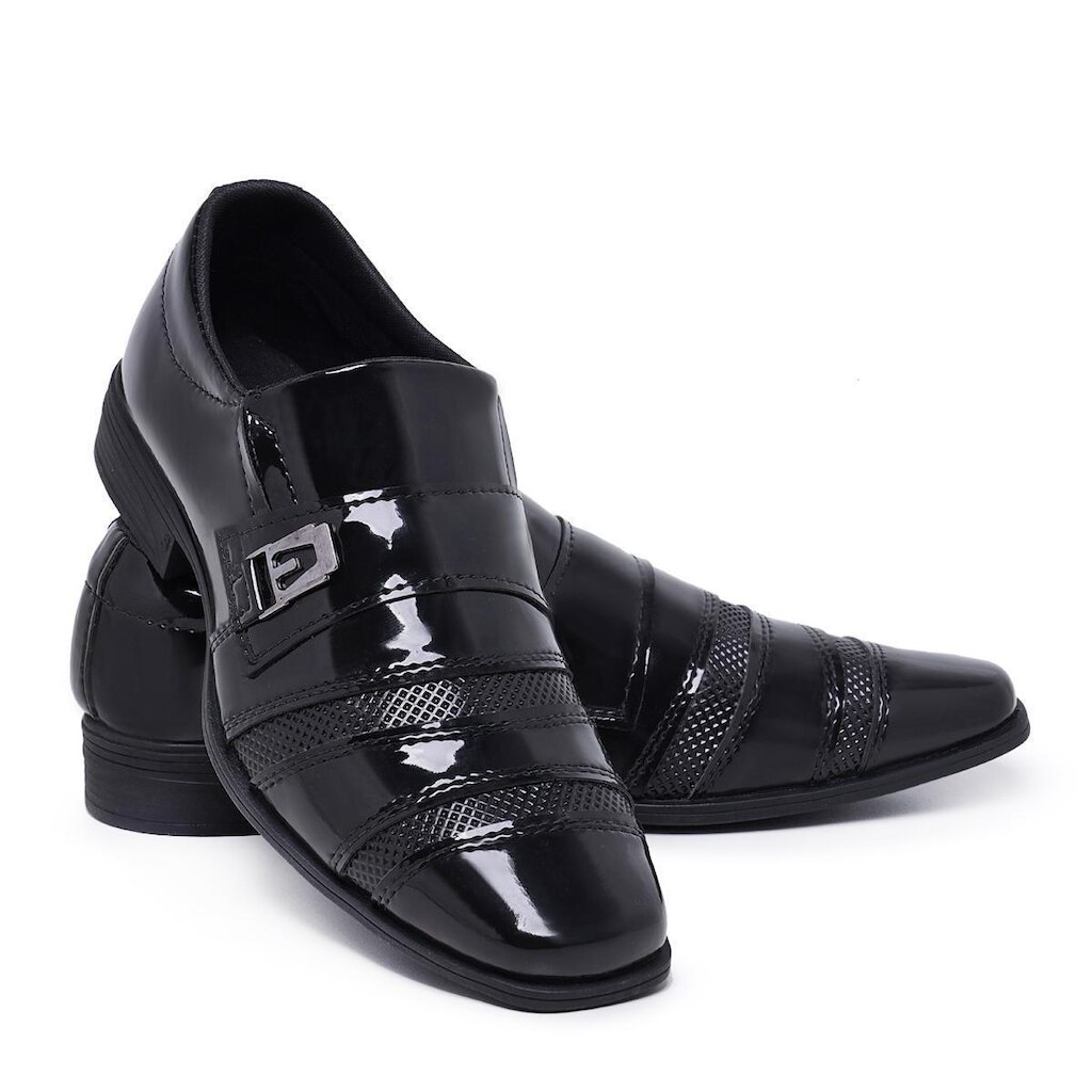Sapato Masculino Social Schiareli 803 Bico Quadrado Fino Moderno