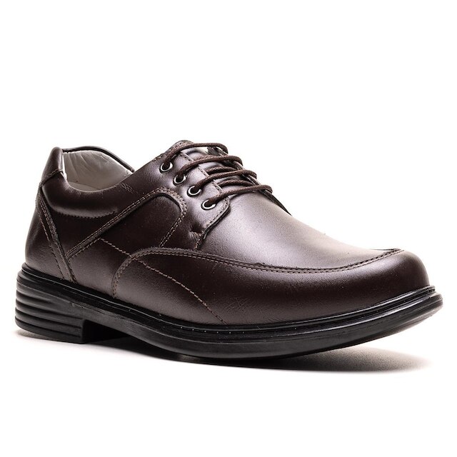 Sapato Masculino Ultra Comfort em Couro Café
