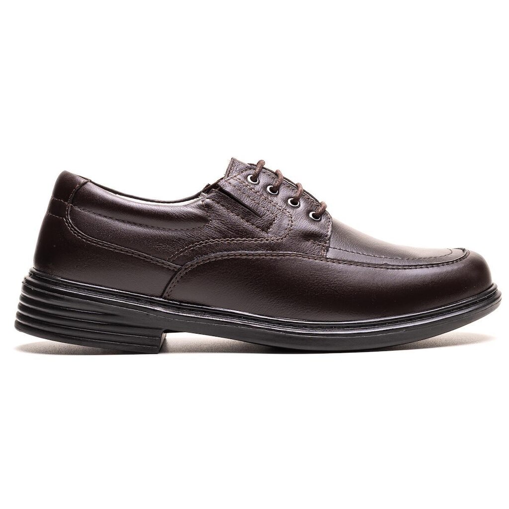Sapato Masculino Ultra Comfort em Couro Café