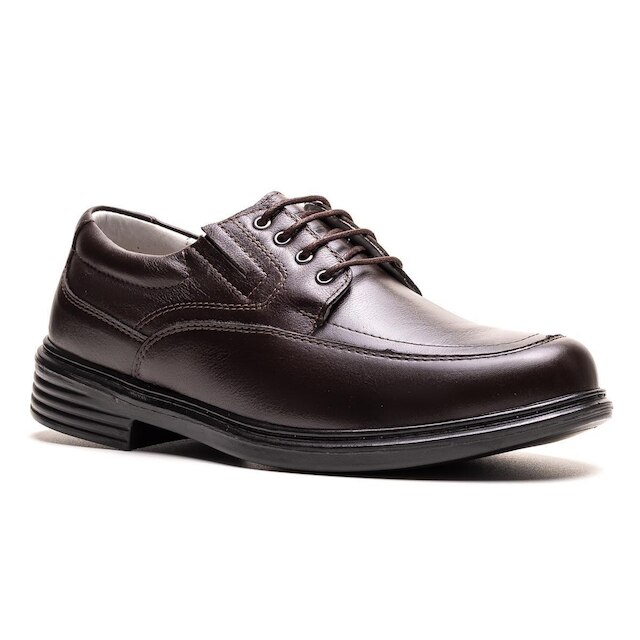 Sapato Masculino Ultra Comfort em Couro Café