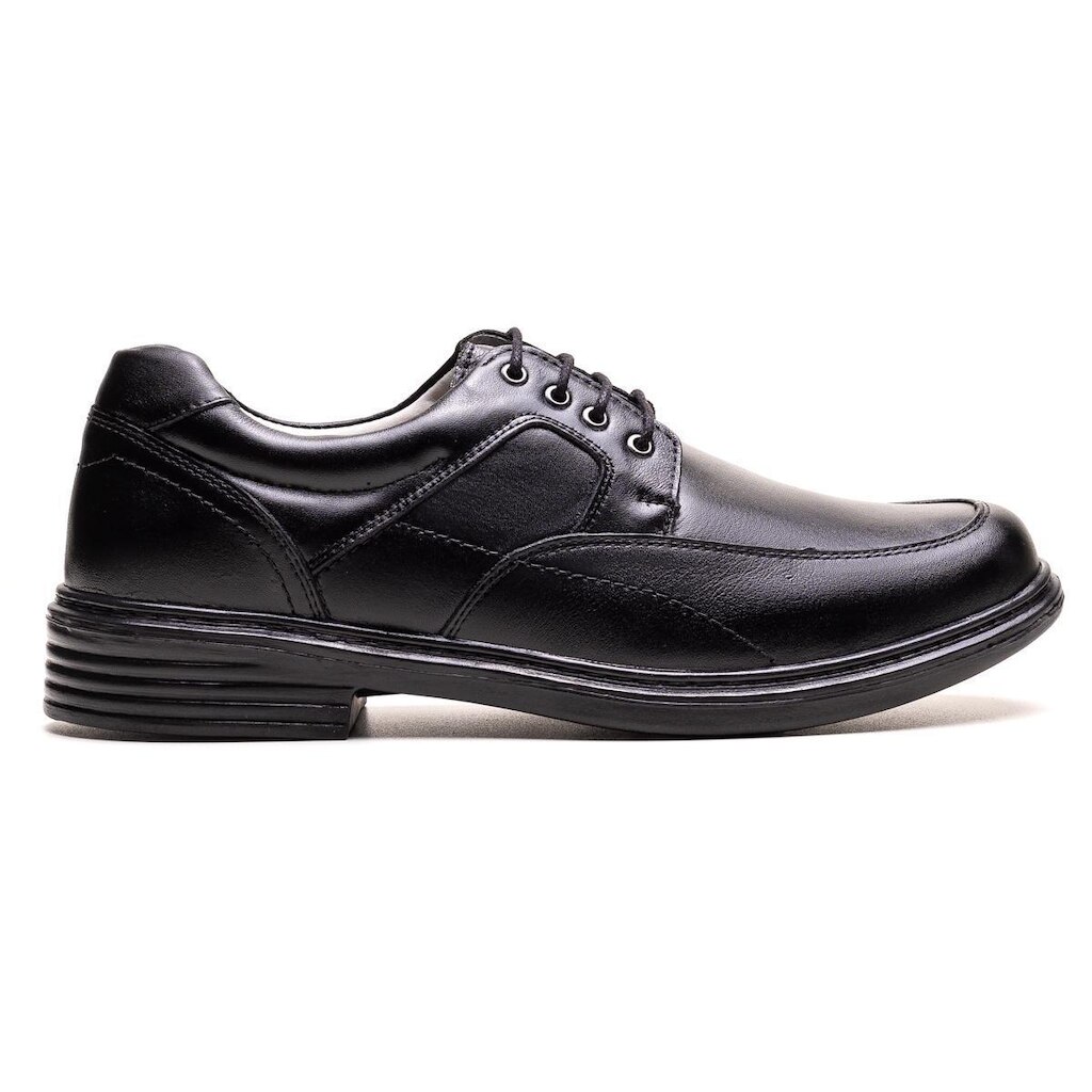 Sapato Masculino Ultra Comfort em Couro Preto