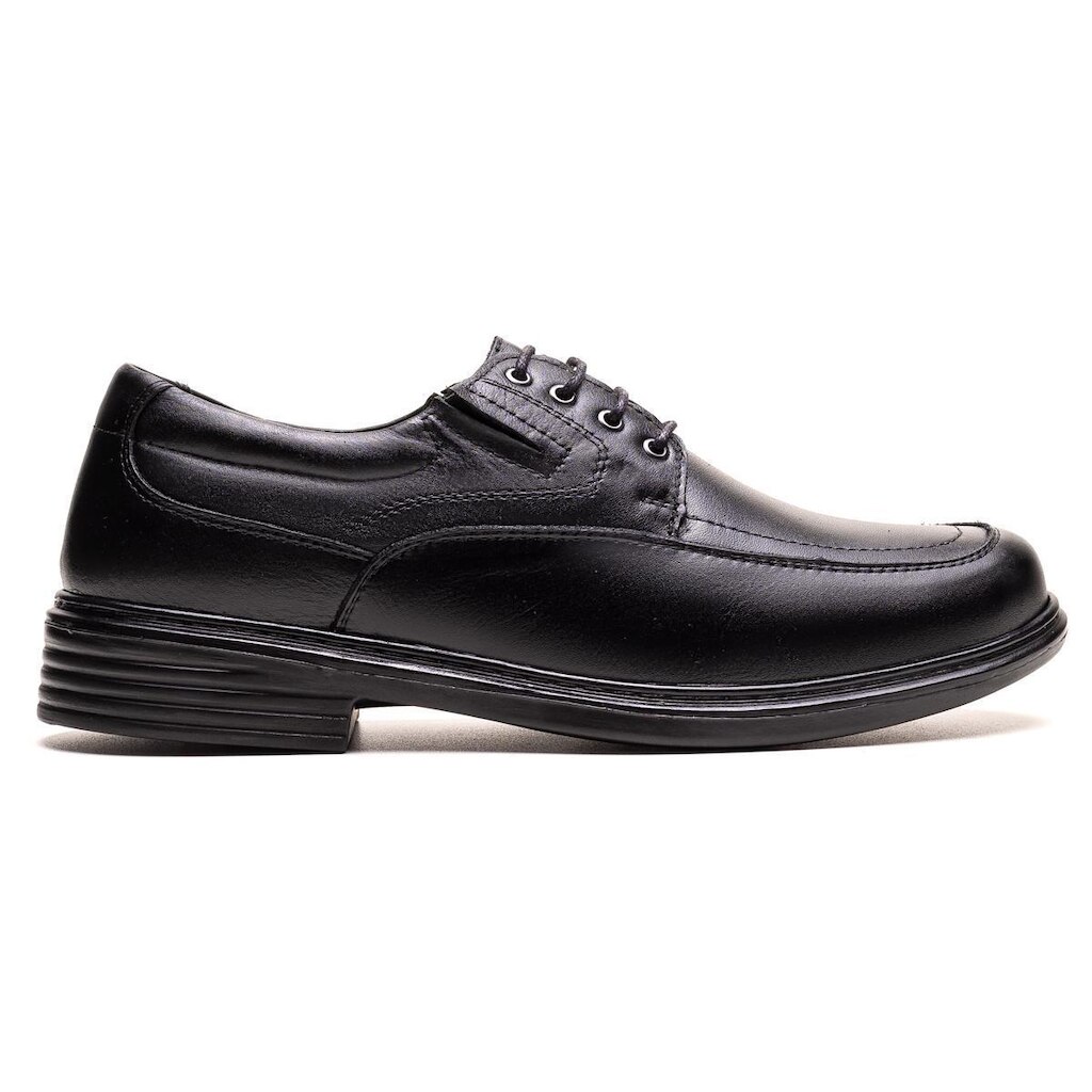 Sapato Masculino Ultra Comfort em Couro Preto