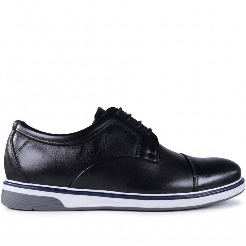 Sapato Masculino Zariff Social em Couro 0767 Preto
