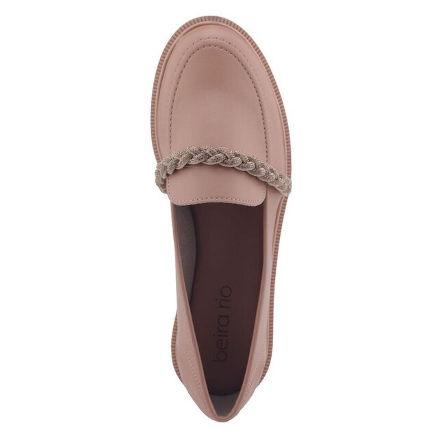 Sapato mocassim Beira Rio 4283.117 Oxford strass
