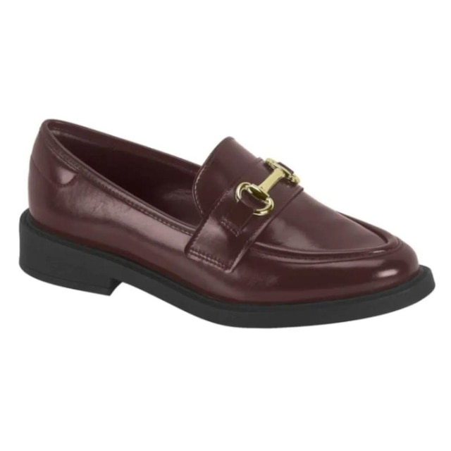 Sapato Mocassim Casual Feminino Vizzano 1453.202 Comfort Marrom