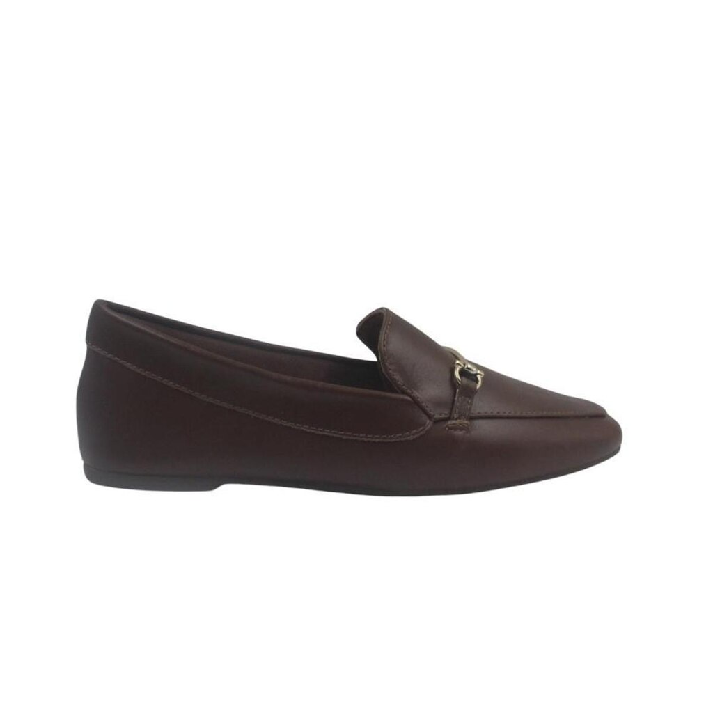 SAPATO MOCASSIM ELOISA CARRE LOAFER COURO FEMININO 74704