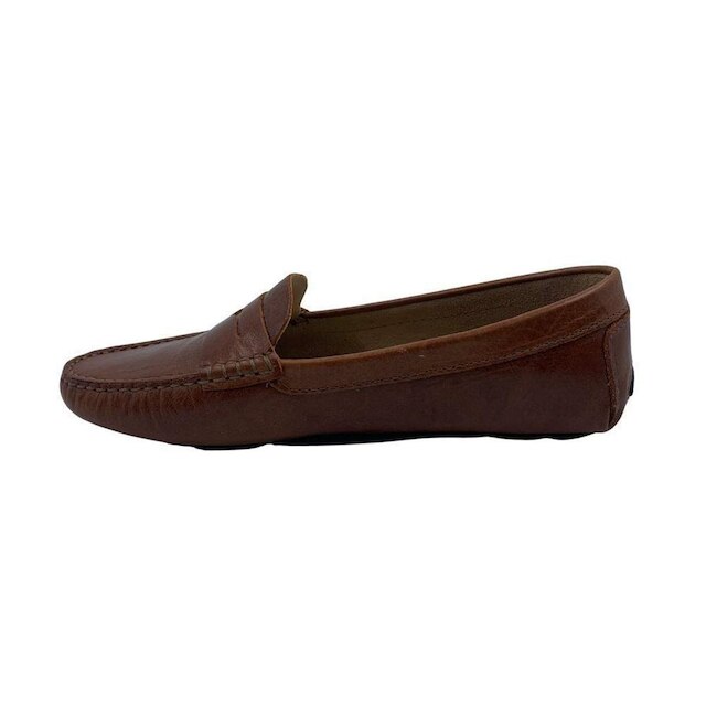 Sapato Mocassim Feminino Couro Andacco Marrom 3348 - Caramelo 39