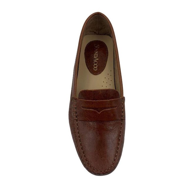Sapato Mocassim Feminino Couro Andacco Marrom 3348 - Caramelo 39