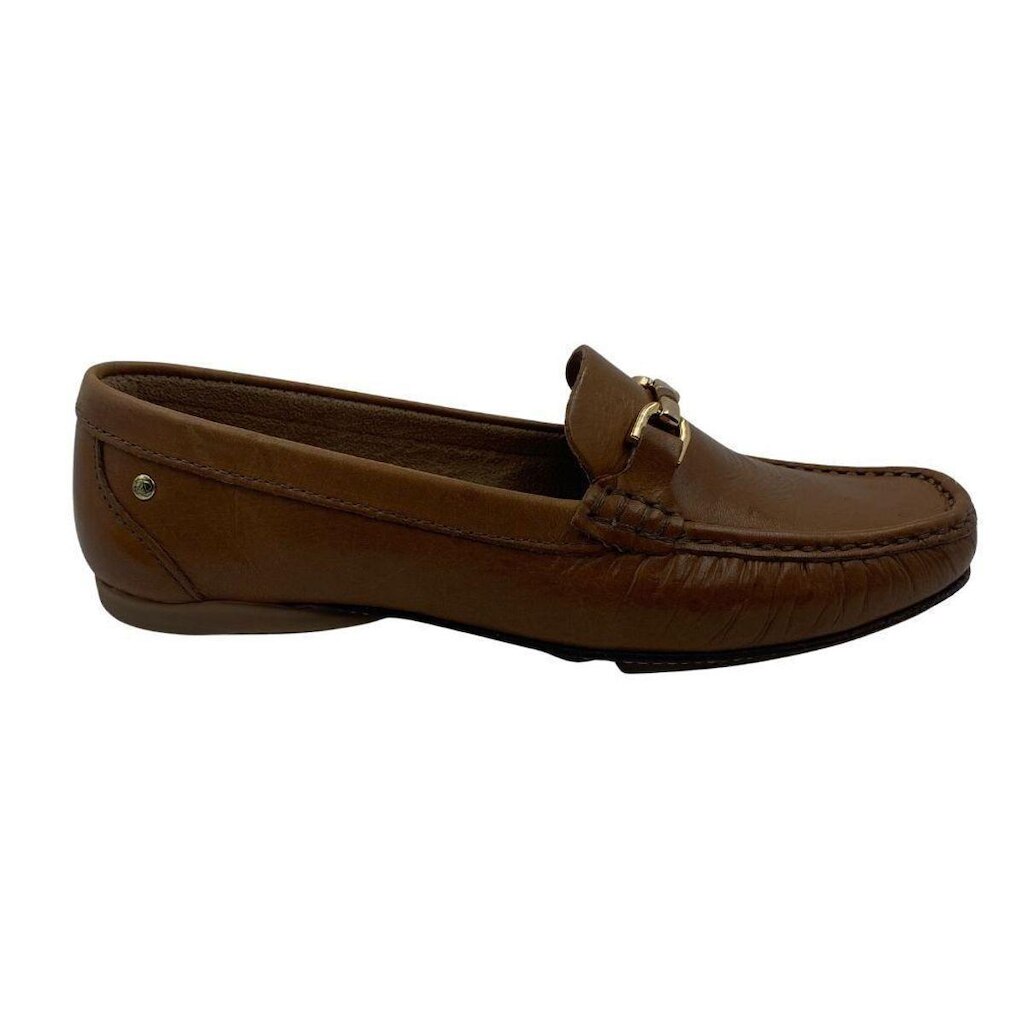 Sapato Mocassim Feminino Couro Andacco Marrom 45029 - Tan 36