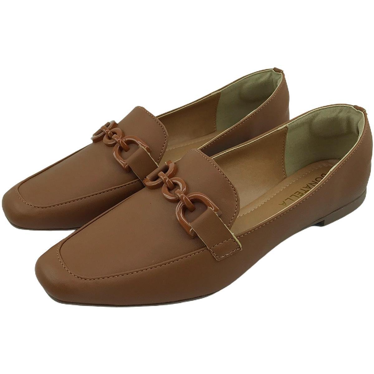 Sapato Mocassim Feminino Donatella Shoes Abs na Cor do Calçado - Caramelo Menor preço em Sapato Mocassim Feminino Donatella Shoes Abs na Cor do Calçado - Caramelo