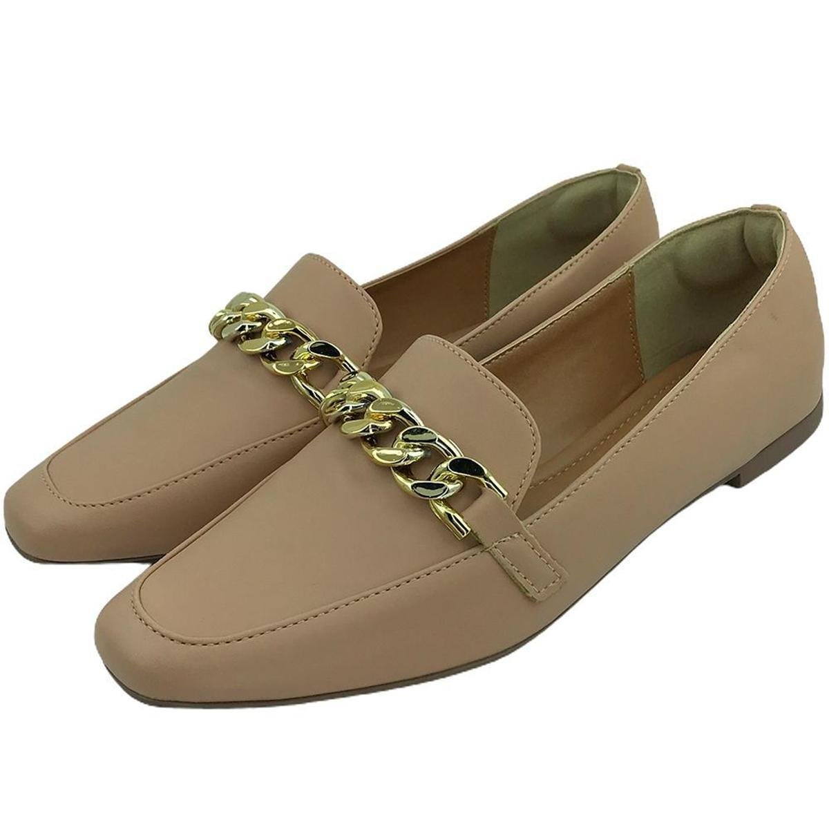 Sapato Mocassim Feminino Donatella Shoes Corrente Menor preço em Sapato Mocassim Feminino Donatella Shoes Corrente