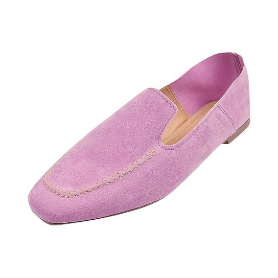 Sapato Mocassim Loafer Bico Quadrado Sapatteria - Lilás