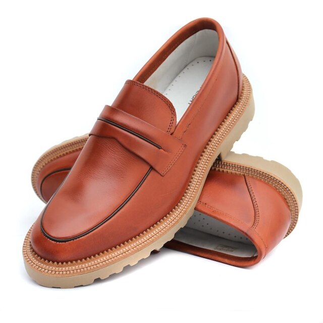 Sapato Mocassim Loafer Masculino em couro Legítimo Artesanal