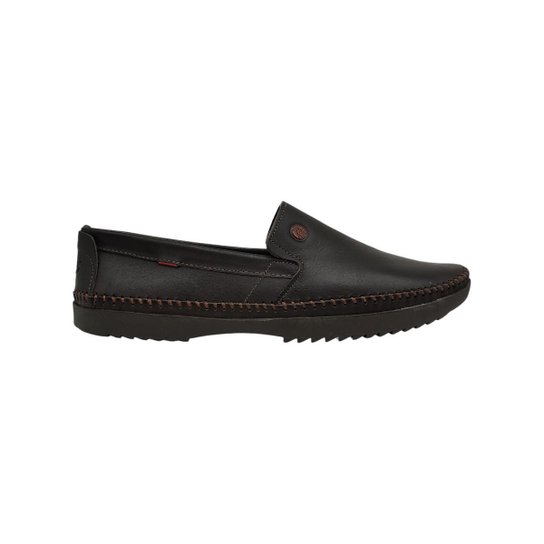 Sapato Mocassim Masculino de Couro Tamanhos Especiais Freeway Logan X1L
