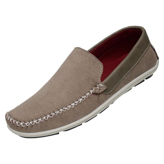Sapato Mocassim Sapatilha Casual Masculino Camurça Liso;gênero