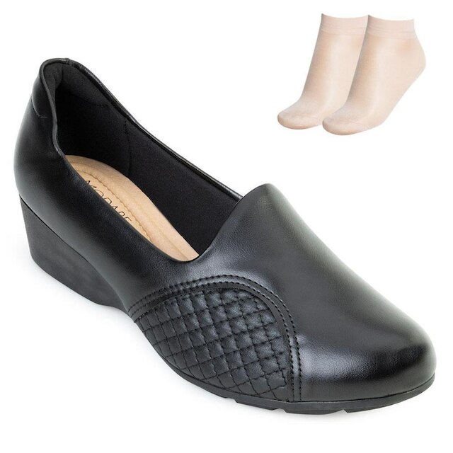 Sapato Modare Anabela e Meia MD22-70142