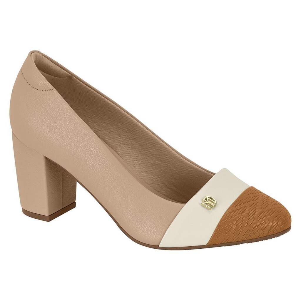 Sapato Modare Ultraconforto 7377.116 Scarpin Salto Grosso Feminino