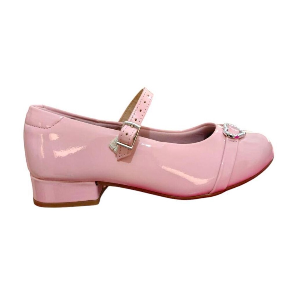 sapato molekinha boneca verniz casual salto baixo