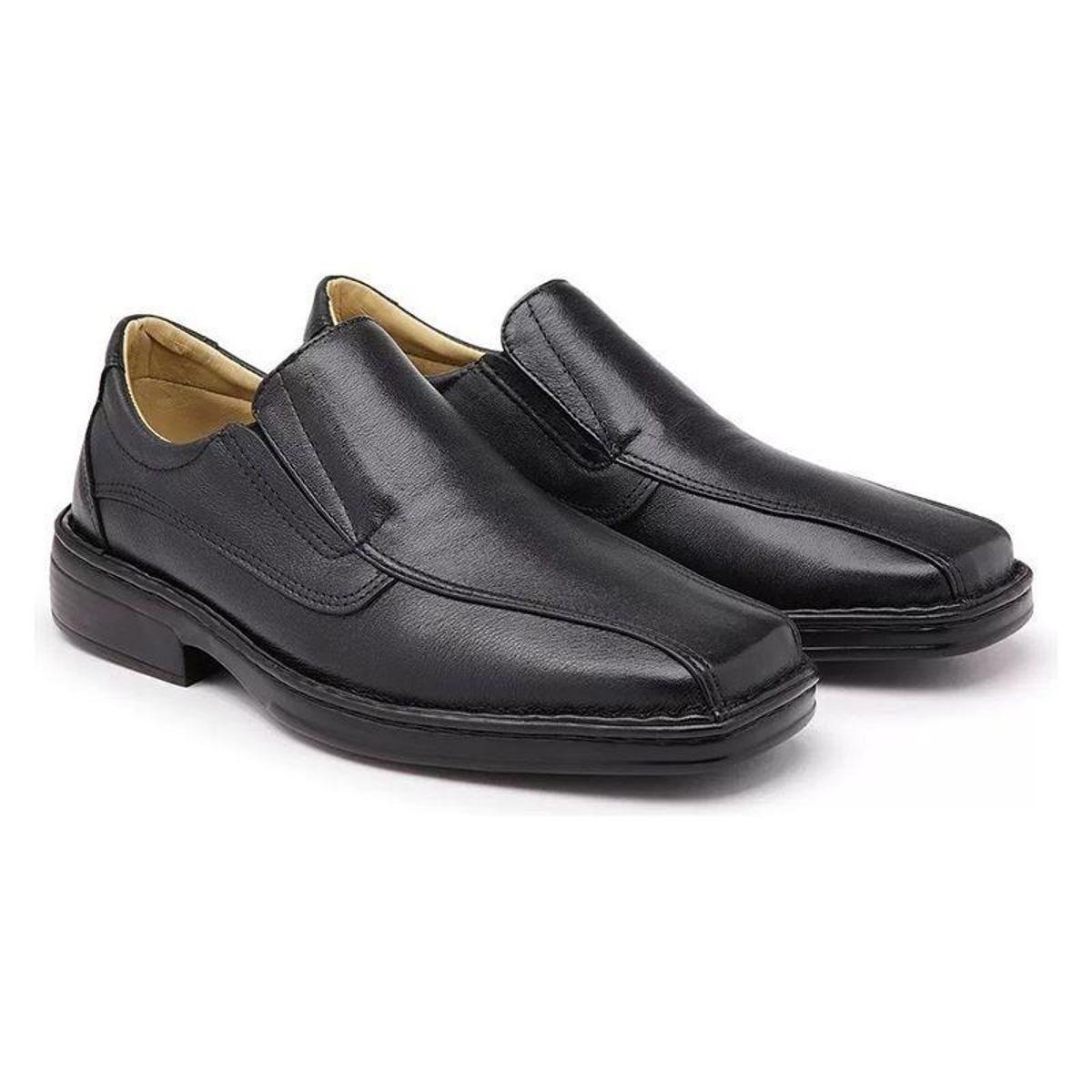 Sapato Ortopédico Masculino Conforto Preto 1002 - Preto | Zattini