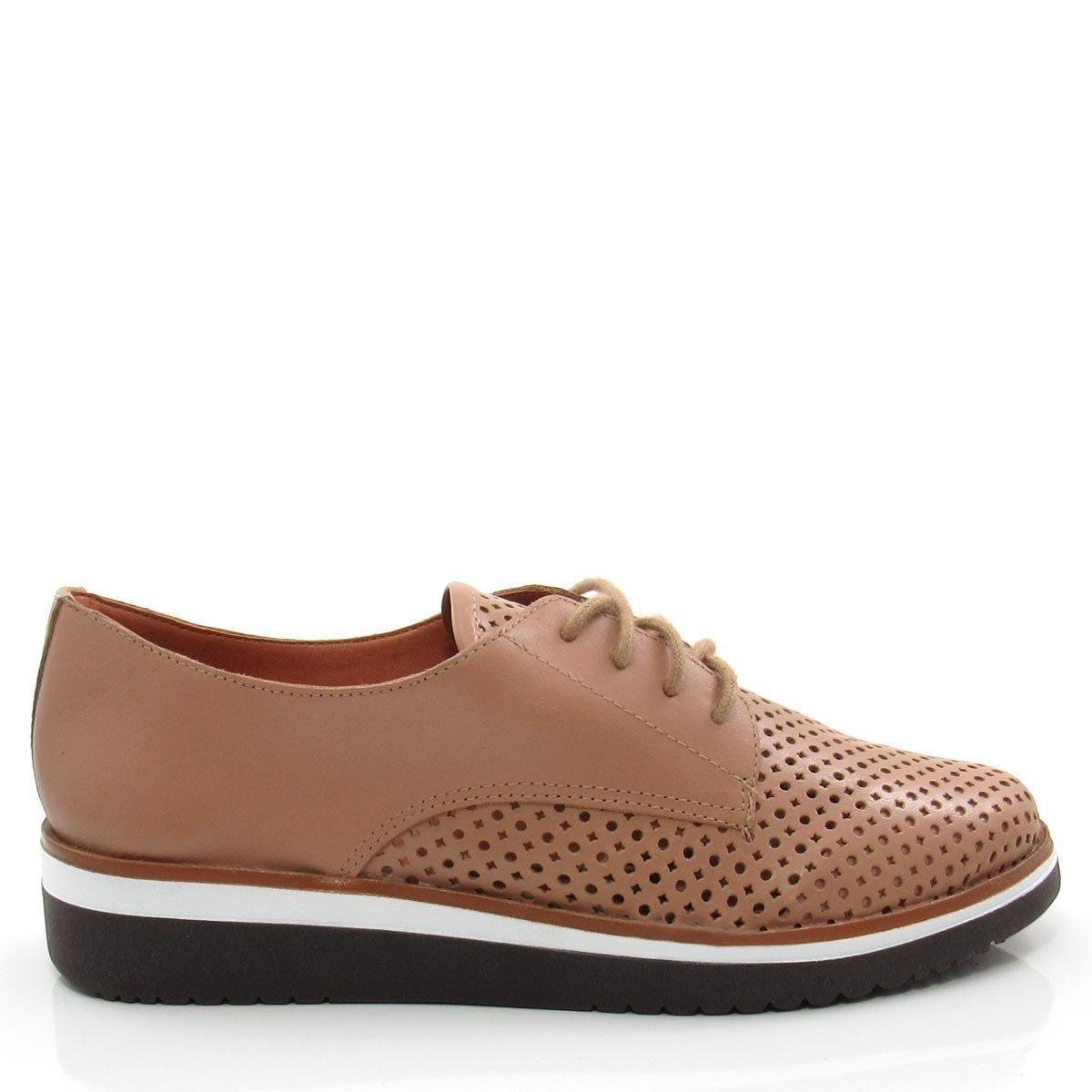Sapato Oxford Casual Giulia Domna 205.48 Couro Feminino - Bege é ruim? Sapato Oxford Casual Giulia Domna 205.48 Couro Feminino - Bege é boa?