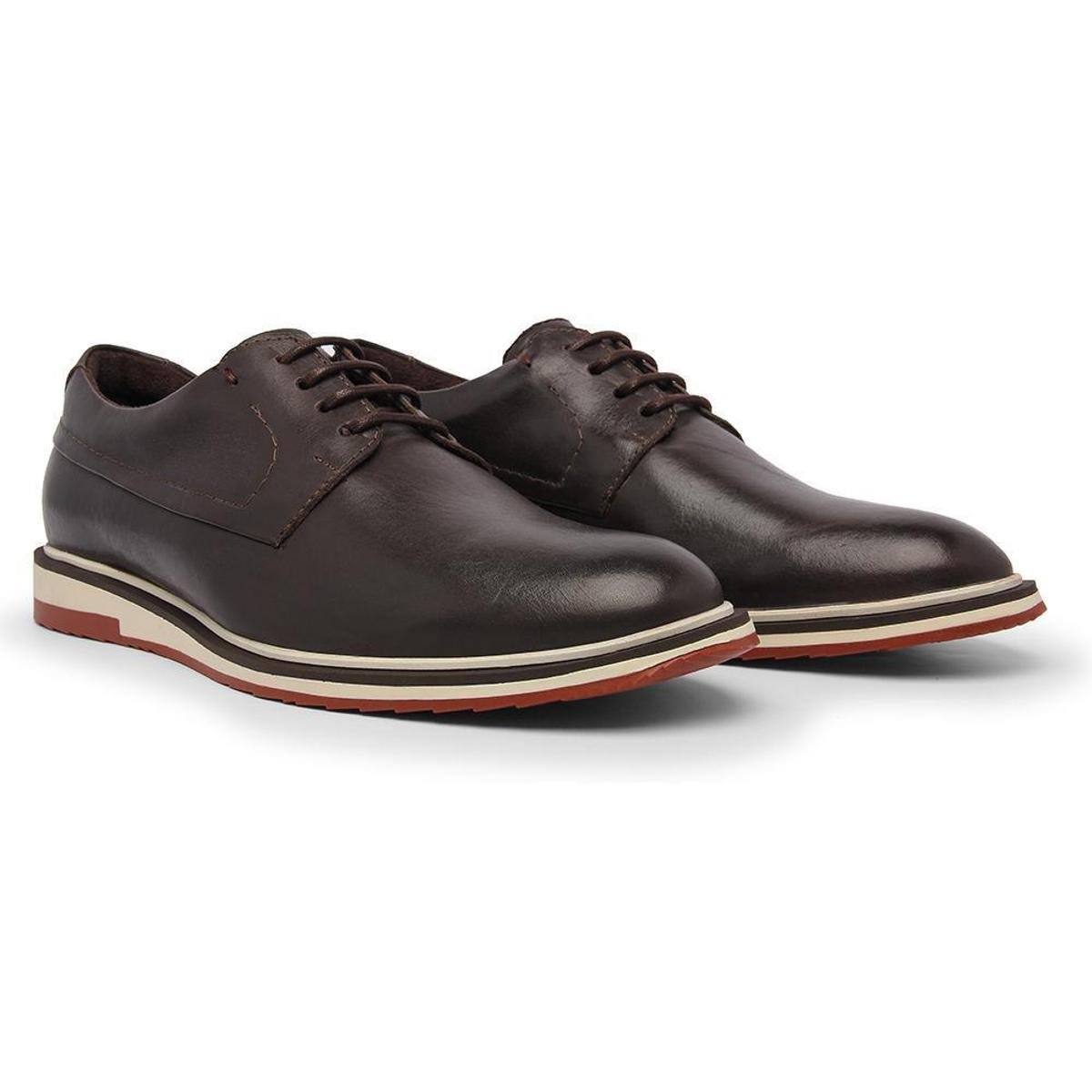 Sapato Oxford Casual Masculino Couro Confortável Macio Leve - Café é ruim? Sapato Oxford Casual Masculino Couro Confortável Macio Leve - Café é boa?