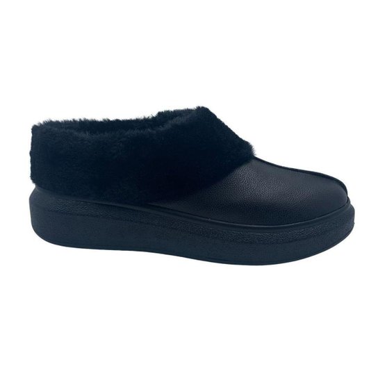 Sapato Pantufa Dalla Vecchia Forro de Pelo Preto 20290053 - Preto 41
