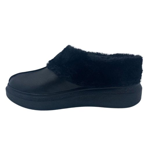 Sapato Pantufa Dalla Vecchia Forro de Pelo Preto 20290053 - Preto 41